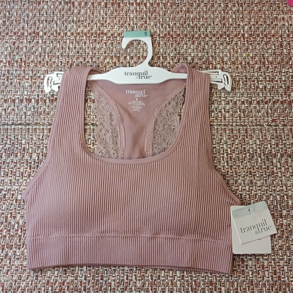 New Racerback Seamless Bra By Tranquil & True‎ Small New With Tags